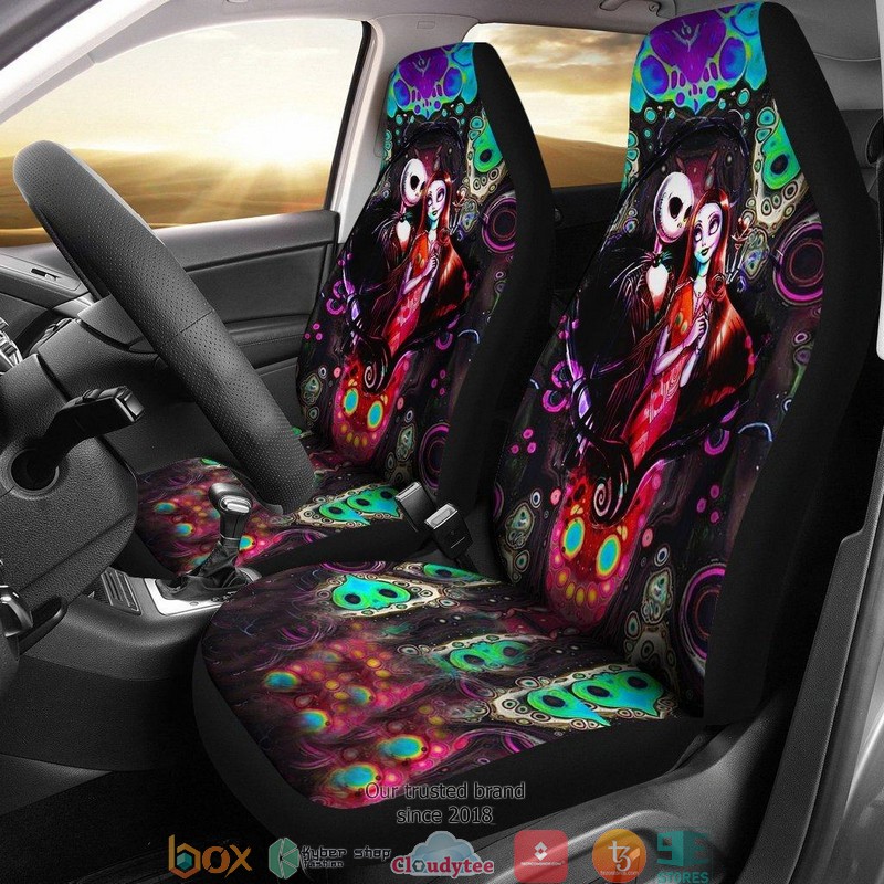 BEST Nightmare Before Christmas Jack & Sally Octopus Car Seat Covers 8