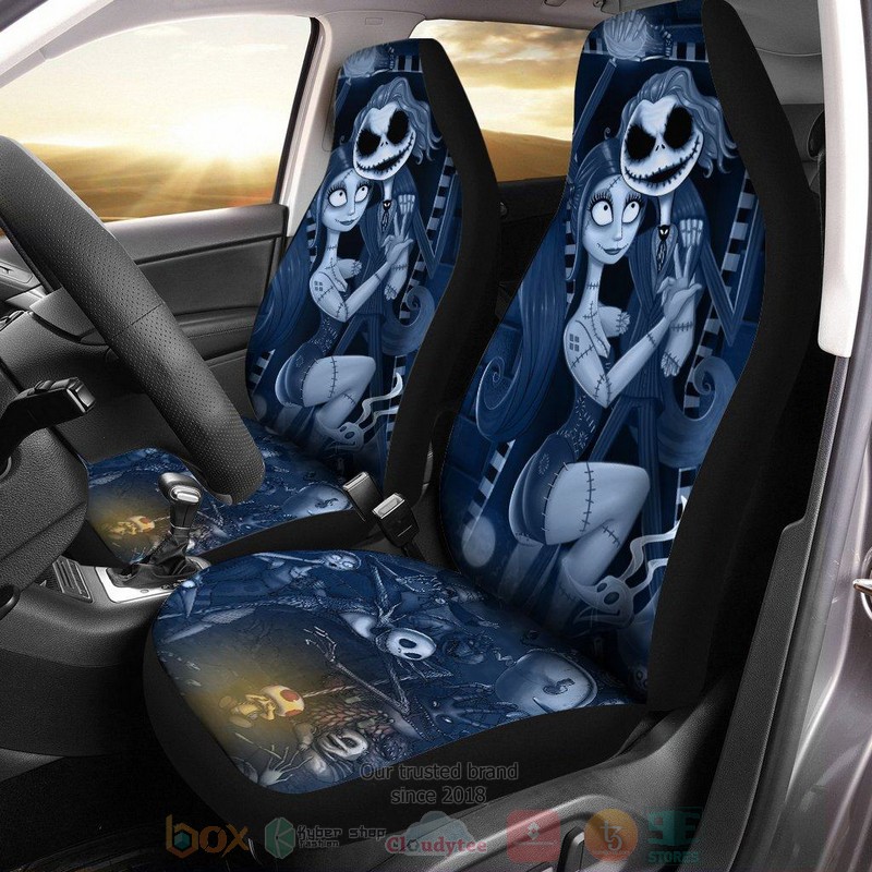 BEST Nightmare Before Christmas Joker Jack And Sally Car Seat Covers 6