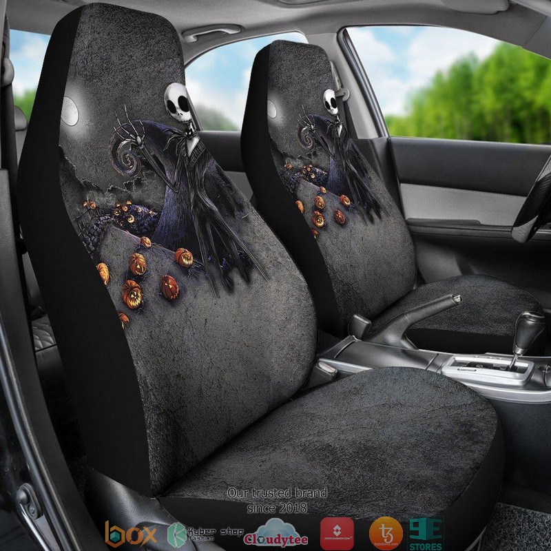 BEST Nightmare Before Christmas Pumpkin King Car Seat Covers 3 BEST Nightmare Before Christmas Pumpkin King Car Seat Covers - Image 3