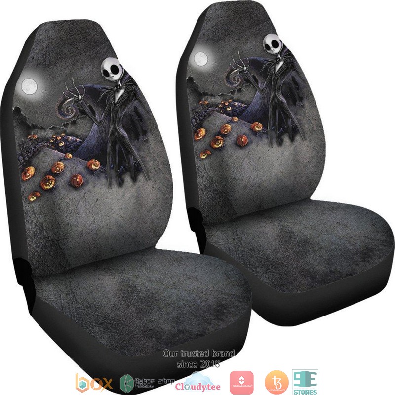 BEST Nightmare Before Christmas Pumpkin King Car Seat Covers 4 BEST Nightmare Before Christmas Pumpkin King Car Seat Covers - Image 4