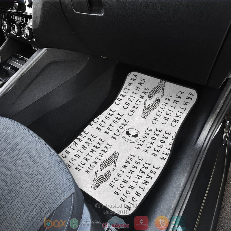 BEST Nightmare Before Christmas Scary Jack Head NBC Text Patterns Car Floor Mat 8