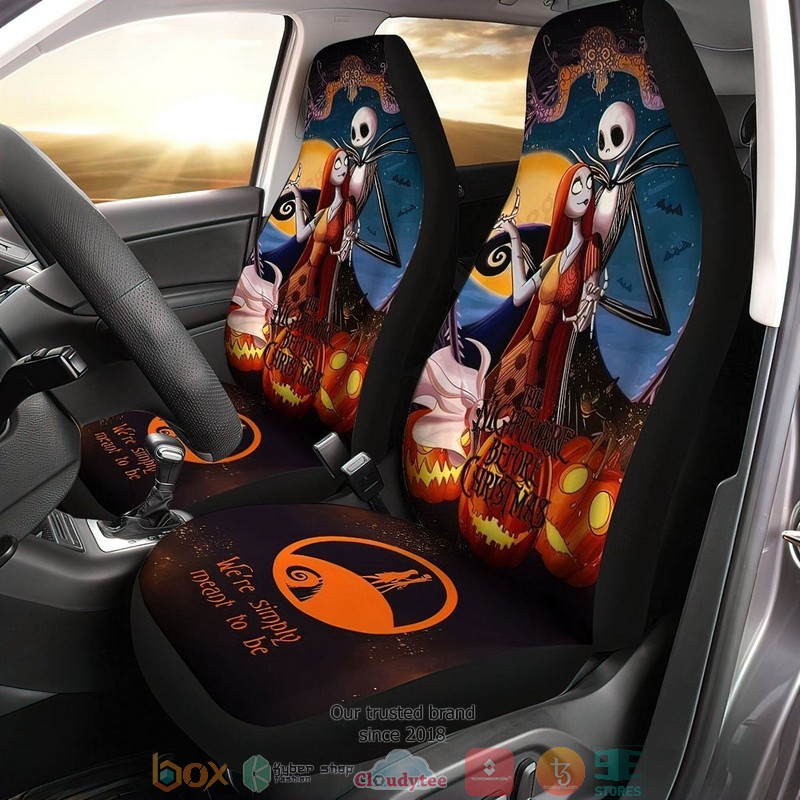 BEST Nightmare Before Christmas We are simply mean to be Car Seat Cover 5
