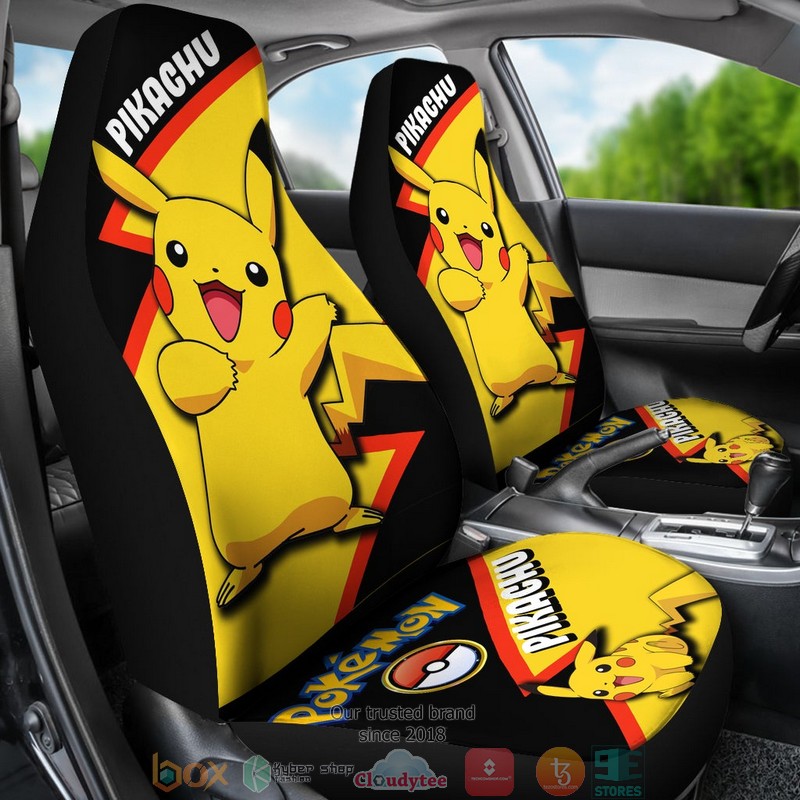 BEST Pikachu Anime Pokemon Car Seat Cover 9