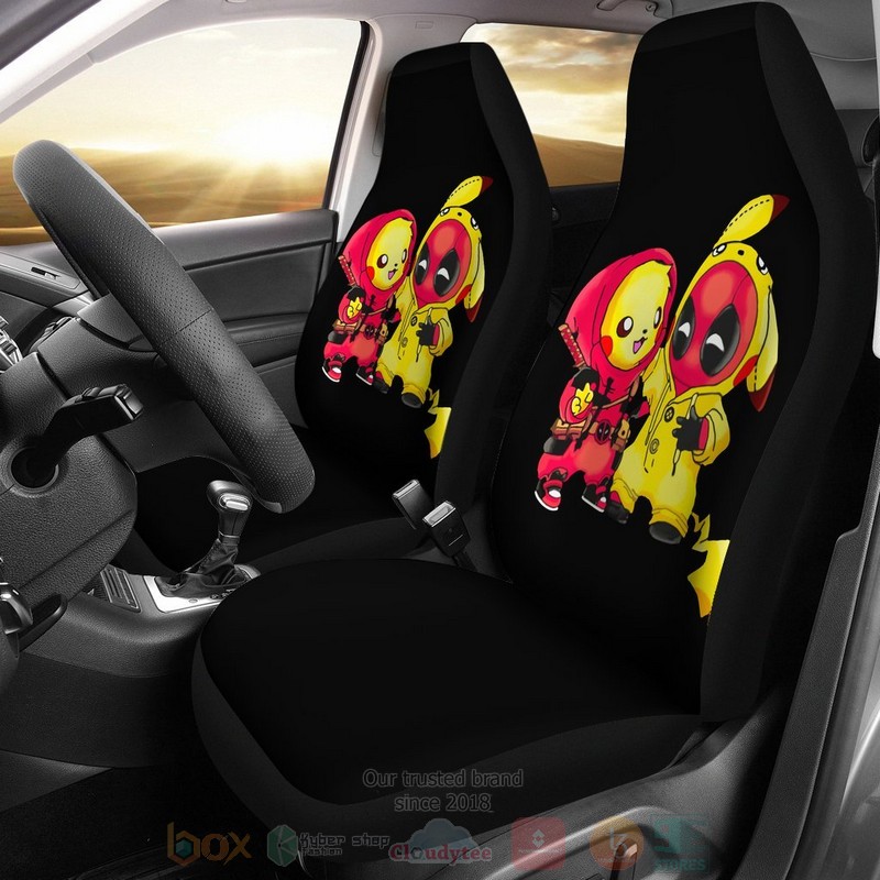 HOT Pikachu Deadpool Car Seat Cover 8