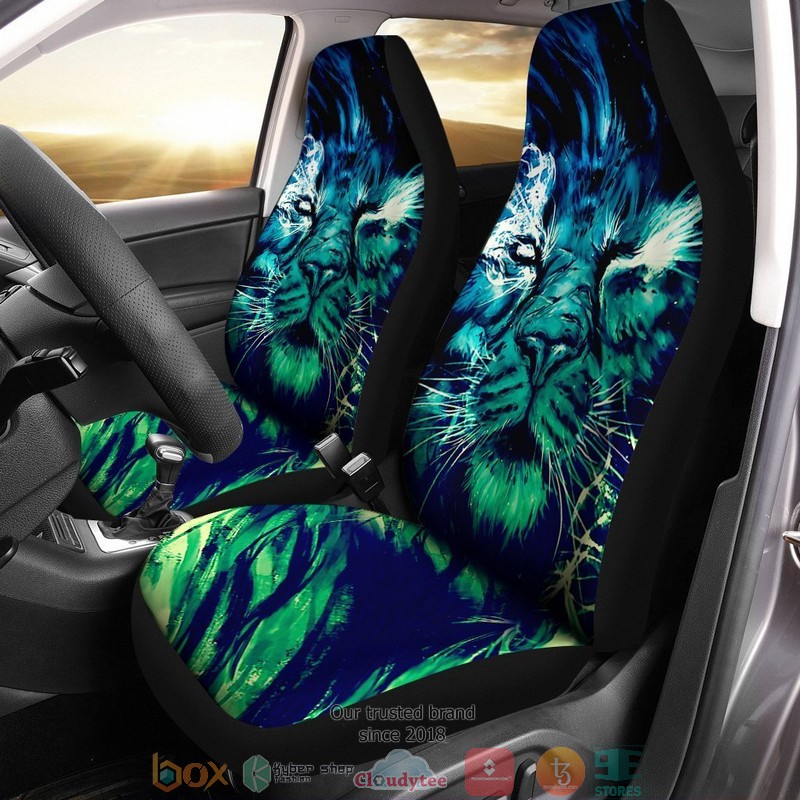 BEST Pretty Cool Lion Painting Artwork Car Seat Cover 10