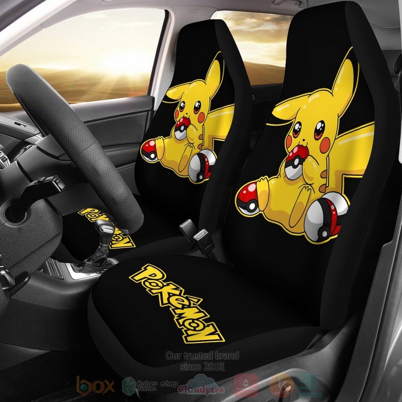 HOT Pretty Pikachu Pokemon Car Seat Cover 10