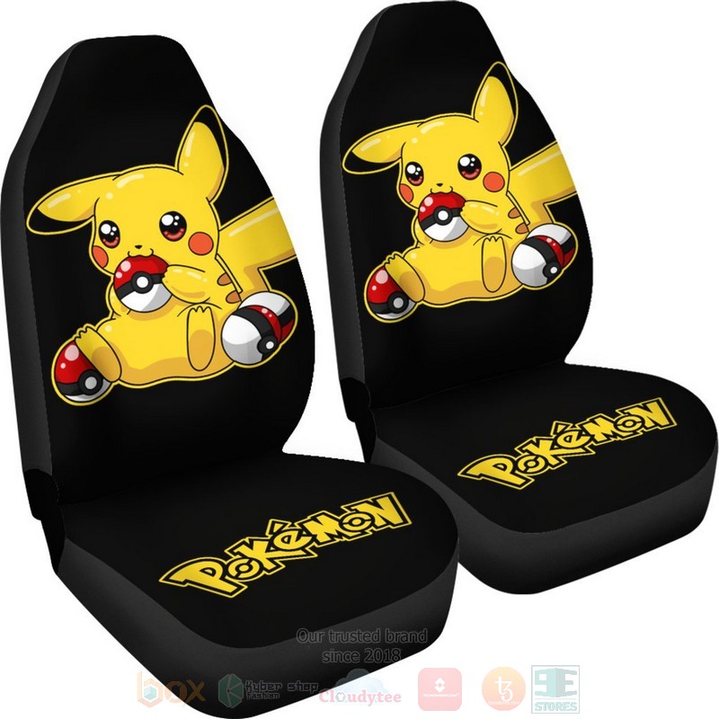 HOT Pretty Pikachu Pokemon Car Seat Cover 4