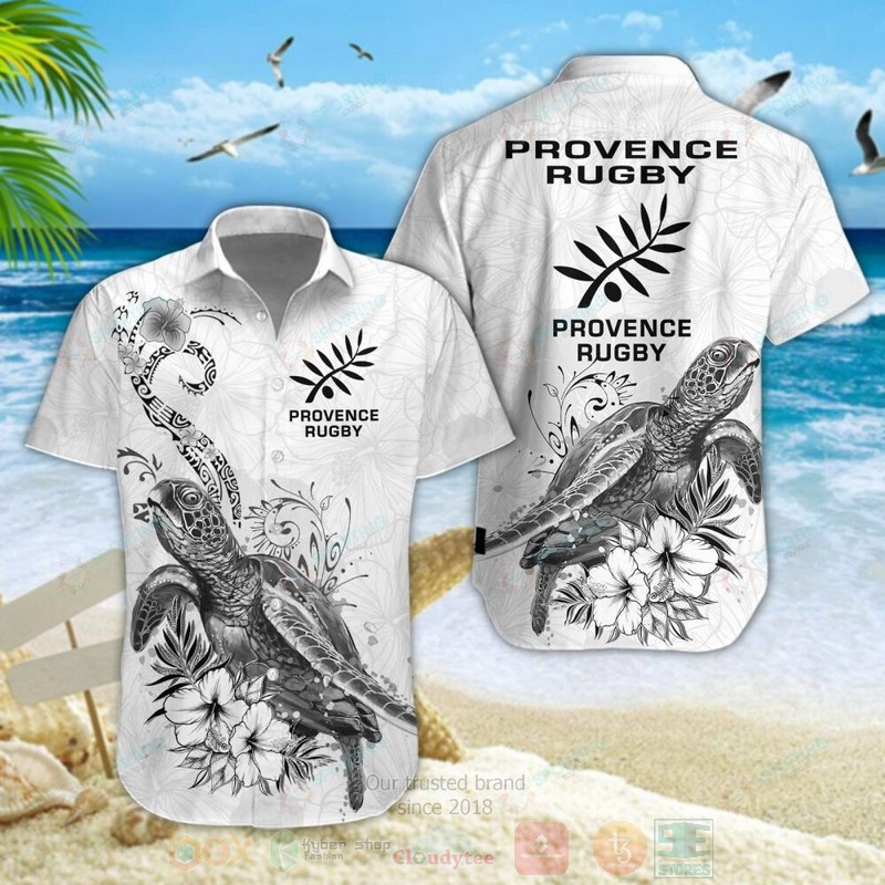 STYLE Provence Rugby Turtle Shorts Sleeve Hawaii Shirt, Shorts 5