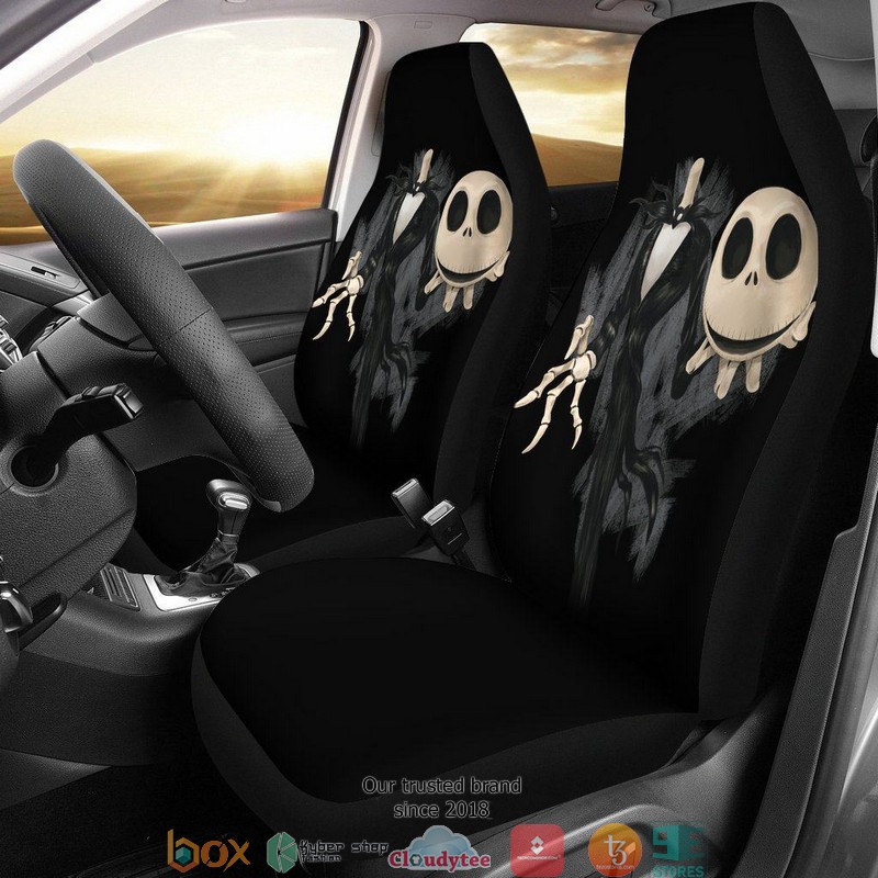BEST Nightmare Before Christmas Jack Skellington Head Car Seat Covers 11