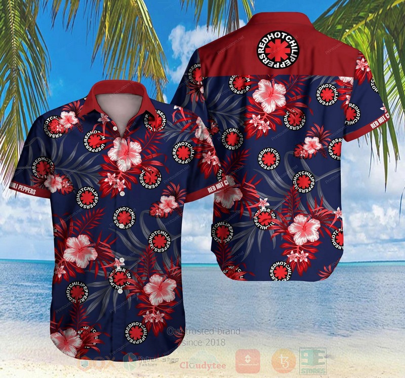 HOT Red Chili Peppers 3D Tropical Shirt 3