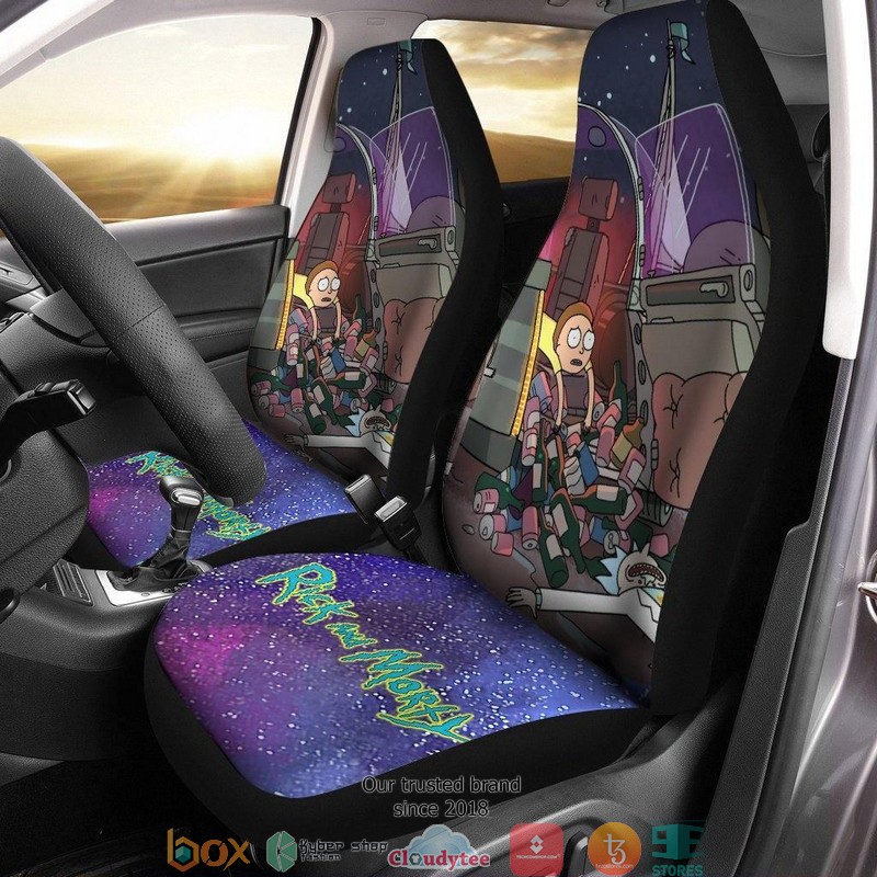 BEST Rick And Morty Cartoon into space Car Seat Covers 10