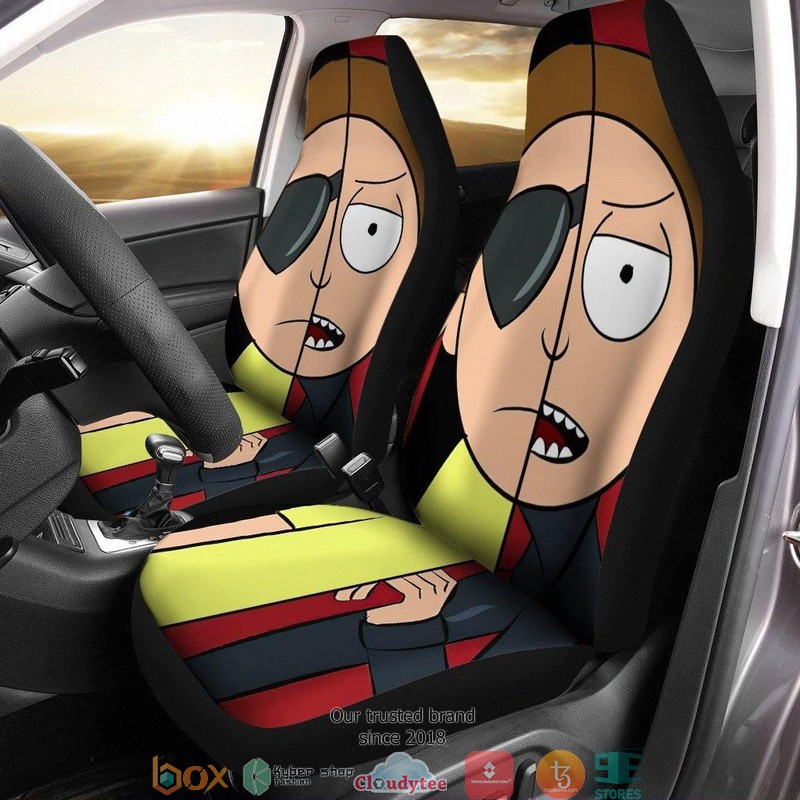 BEST Rick And Morty Evil Morty Pirate Car Seat Covers 11