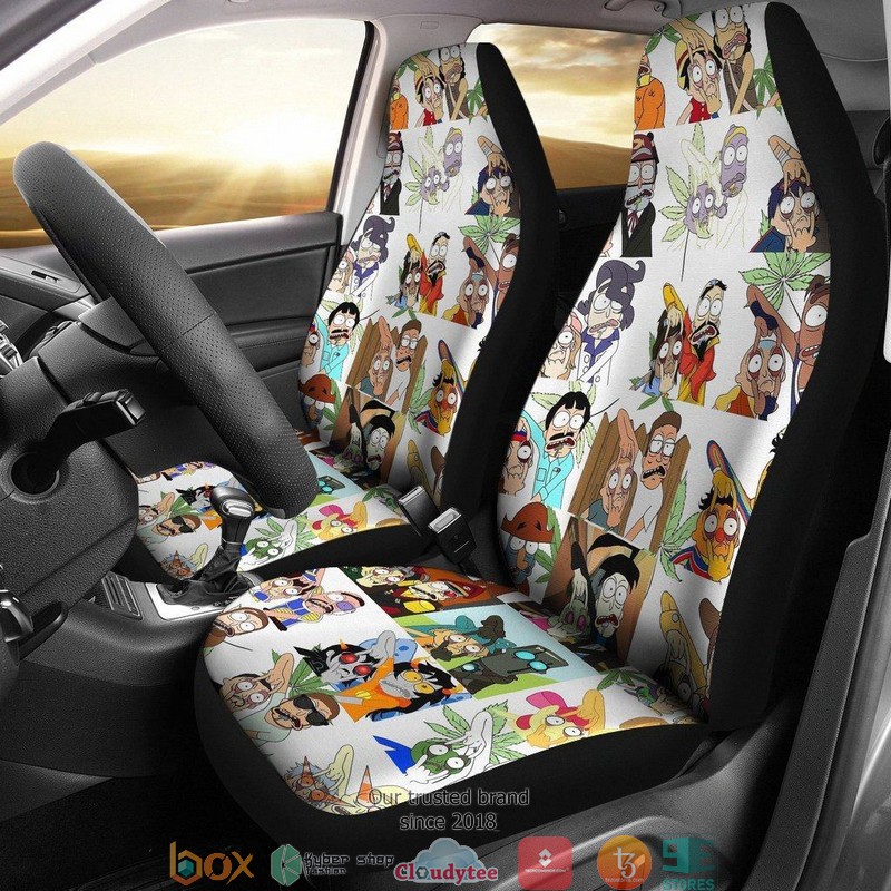 BEST Rick And Morty Funny Rick Morty Anime Hero Cosplay Car Seat Covers 8