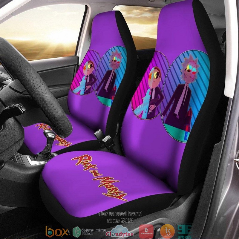 BEST Rick And Morty Gang With Gun Rick And Morty Car Seat Covers 11