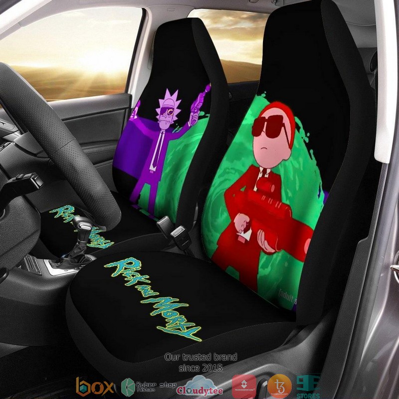 BEST Rick And Morty Gangster Rick And Morty Car Seat Covers 11