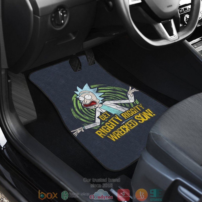 BEST Rick And Morty Get Riggity Wrecked Son Minimal Car Floor Mat 17
