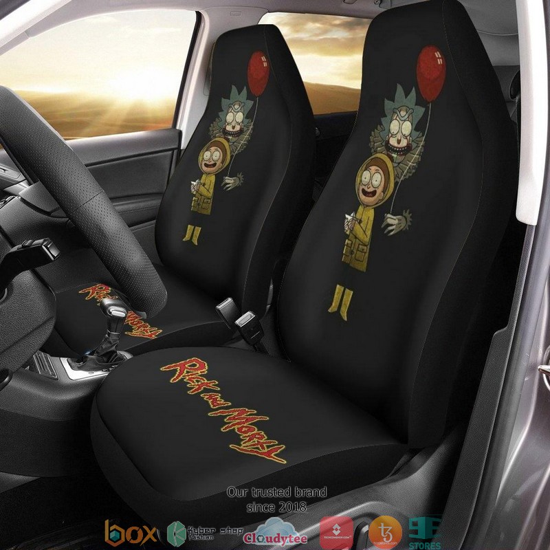 BEST Rick And Morty IT Rick Pennywise Car Seat Covers 10