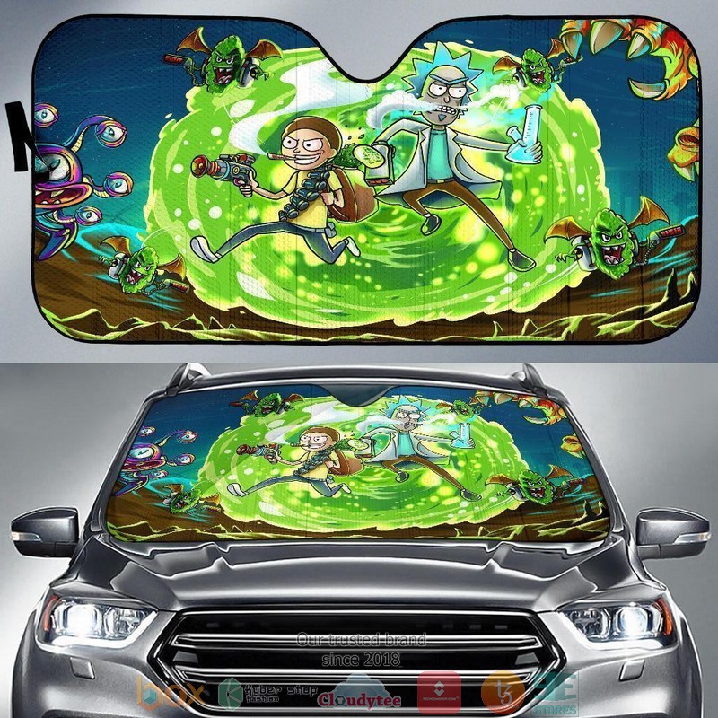 BEST Rick And Morty In Another Dimension 3D Car Sunshades 7