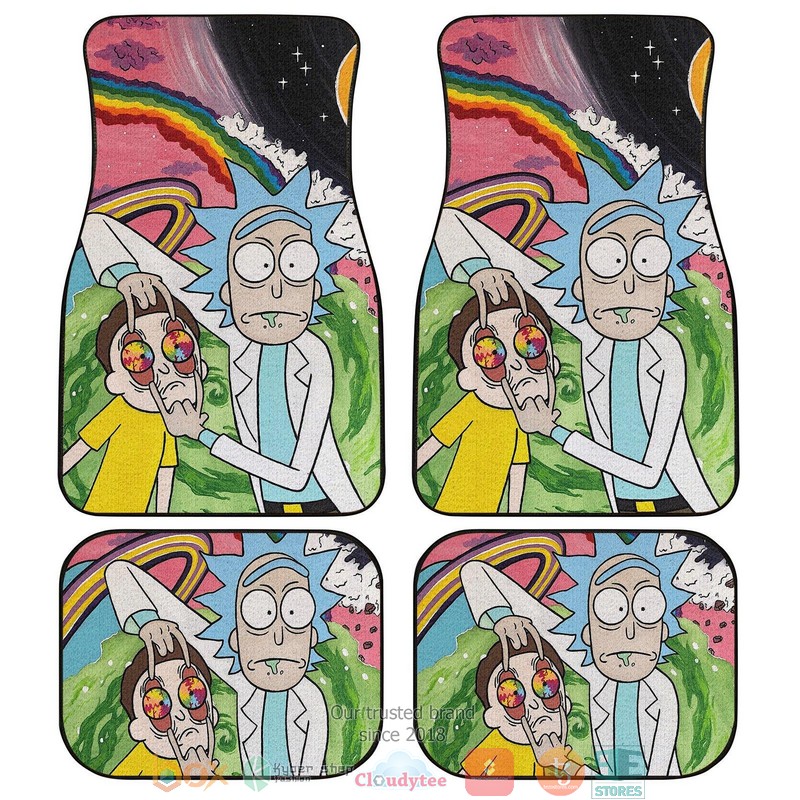 BEST Rick And Morty characters Car Floor Mat 8