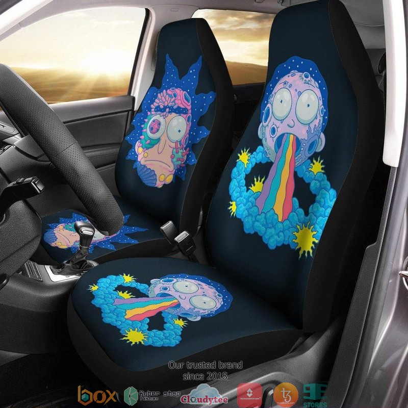 BEST Rick And Morty Morty Rainbow Season 3 Car Seat Covers 8