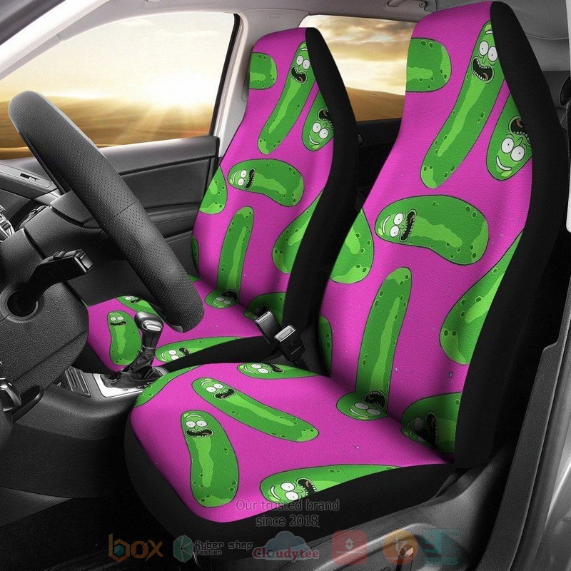 BEST Rick And Morty Pickkes Rick Patterns Car Seat Covers 9