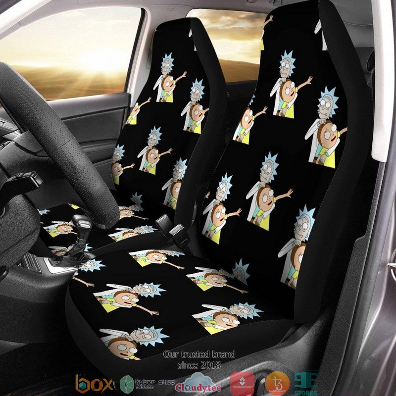 BEST Rick And Morty Rick And Morty Hug Patterns Car Seat Covers 11