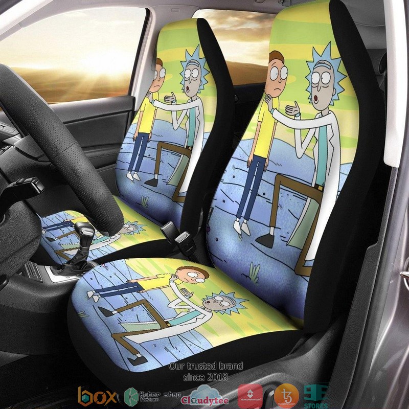 BEST Rick And Morty Rick And Morty Talking Car Seat Covers 11