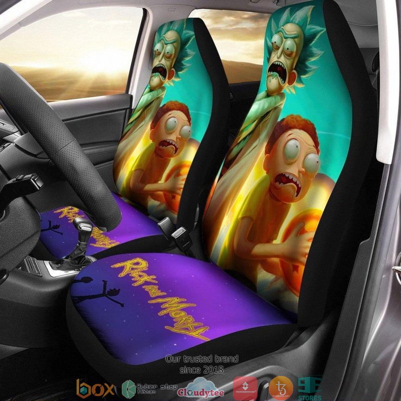 BEST Rick And Morty Rick Morty Dragon Ball Car Seat Covers 10
