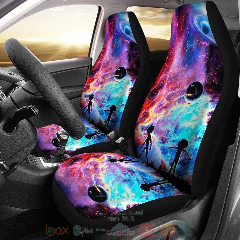 BEST Rick And Morty Rick & Morty Galaxy Car Seat Covers 8