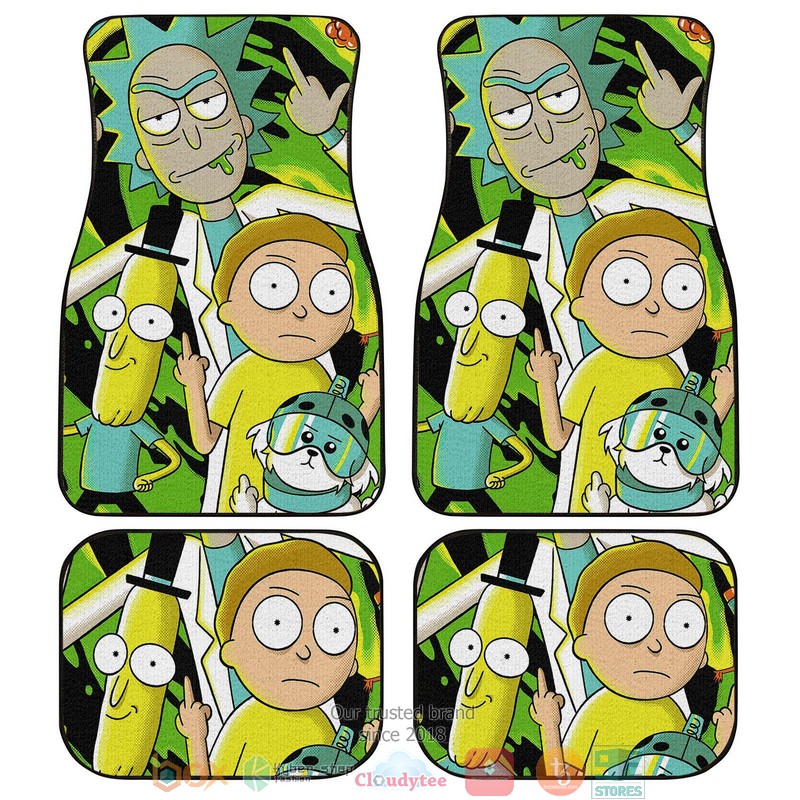 BEST Rick And Morty characters Car Floor Mat 1