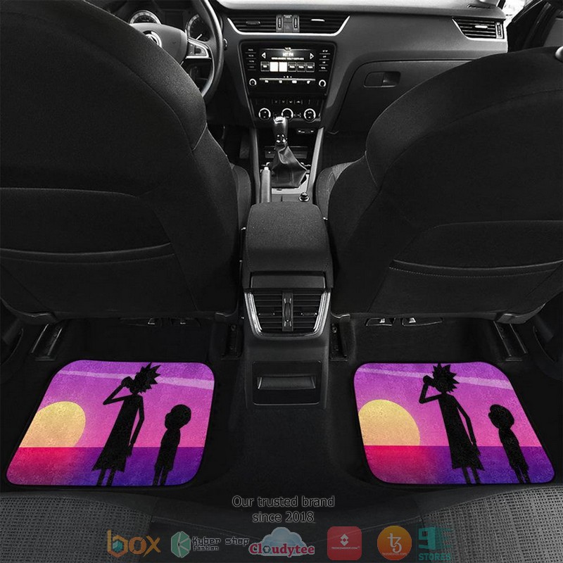 BEST Rick And Morty sunset Car Floor Mat 5