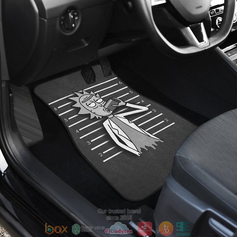 BEST Rick Drinking Alcohol Rick & Morty Cartoon Car Floor Mat 3 BEST Rick Drinking Alcohol Rick & Morty Cartoon Car Floor Mat - Image 3