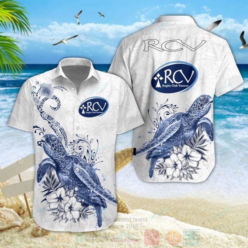 STYLE Rugby Club Vannes Turtle Shorts Sleeve Hawaii Shirt, Shorts 4
