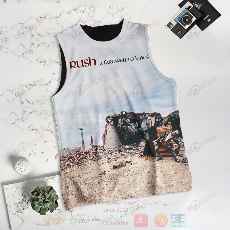 HOT Rush A Farewell to Kings 3D Tank Top 1