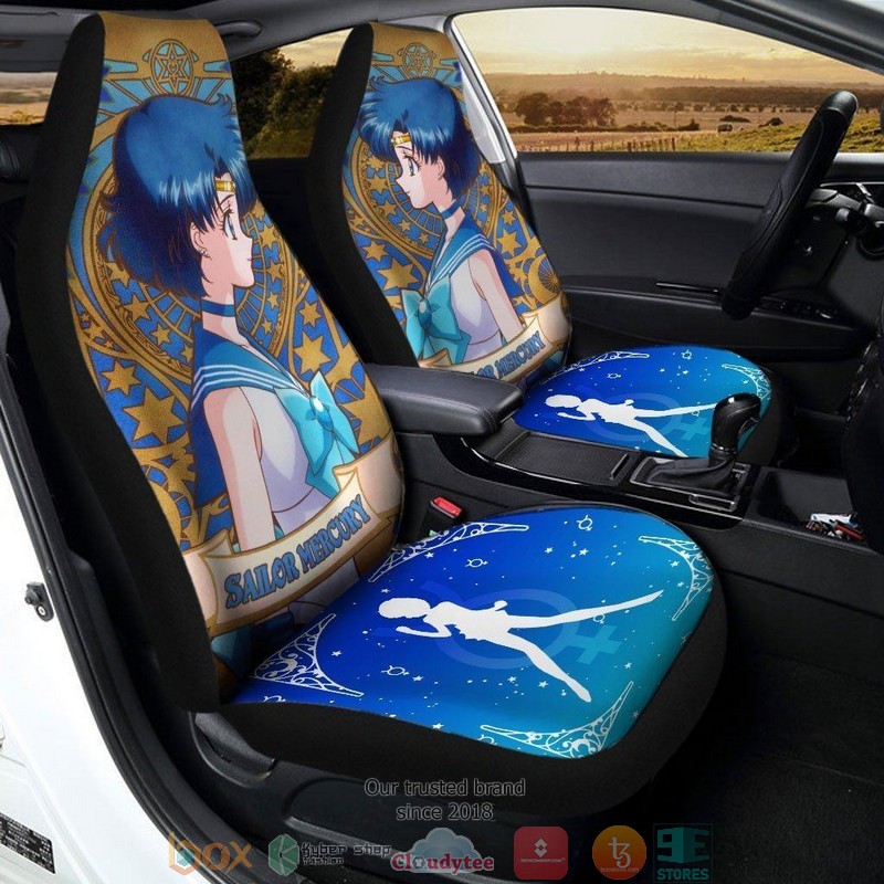 BEST Sailor Mercury Sailor Moon Anime Car Seat Cover 13