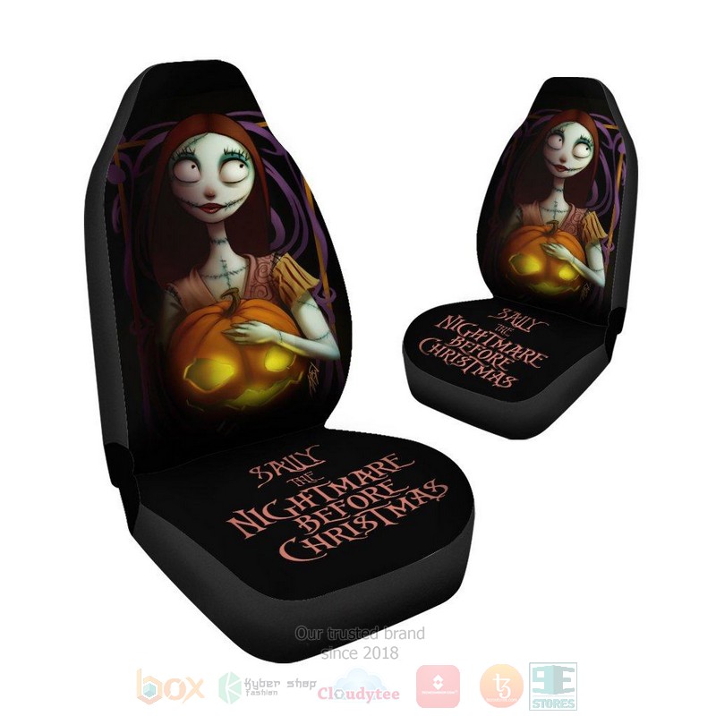 BEST Sally Pumpkin The Nightmare Before Christmas Car Seat Covers - Image 4