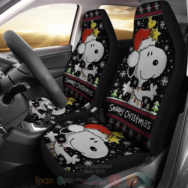 HOT Snoopy Christmas Fan Art Car Seat Cover 11