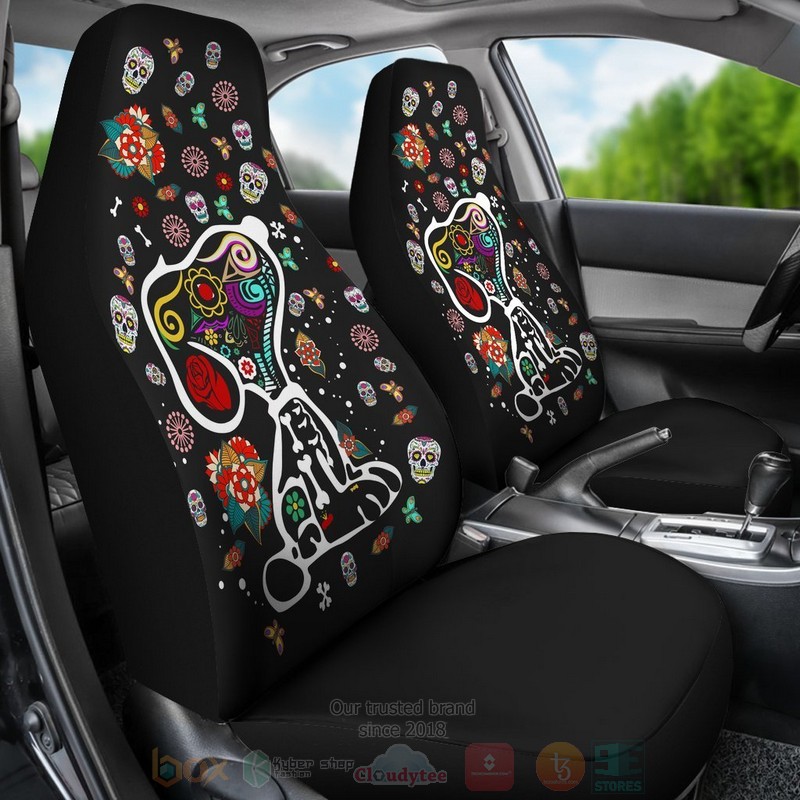 HOT Snoopy Colourful Pattern Snoopy Car Seat Cover 6