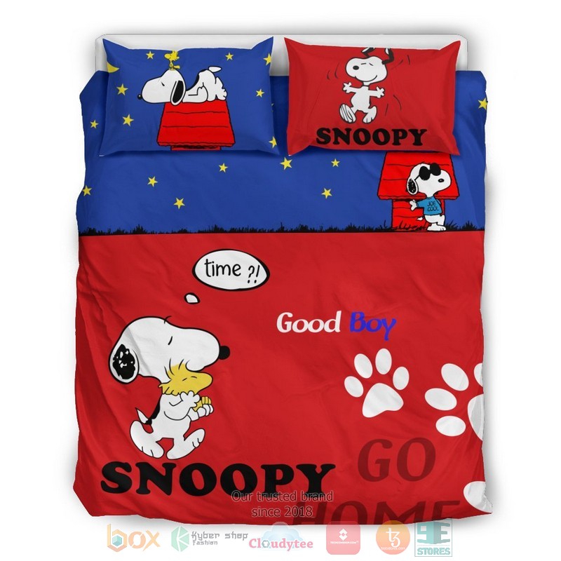 NEW Snoopy Go Home Good Boy Bedding Sets 8