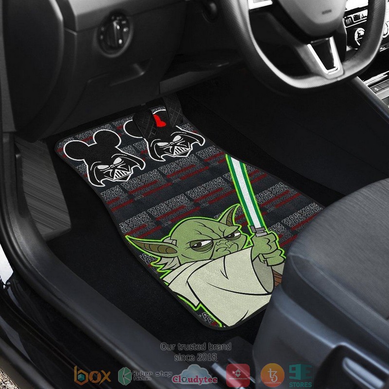 BEST Star Wars Baby Yoda Lightsaber Car Floor Mat 7