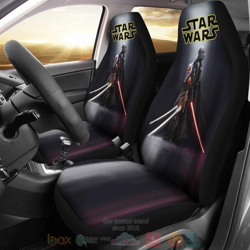BEST Star Wars Darth Vader And Raven Lighsaber Fanart Car Seat Covers 9