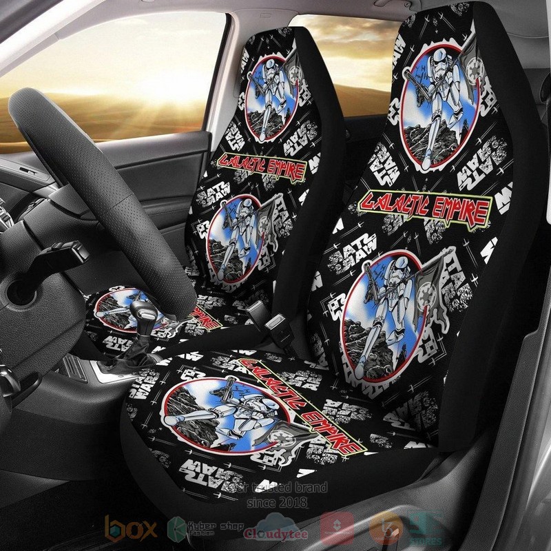 BEST Star Wars Galactic Empire Circle Patterns Car Seat Covers 8