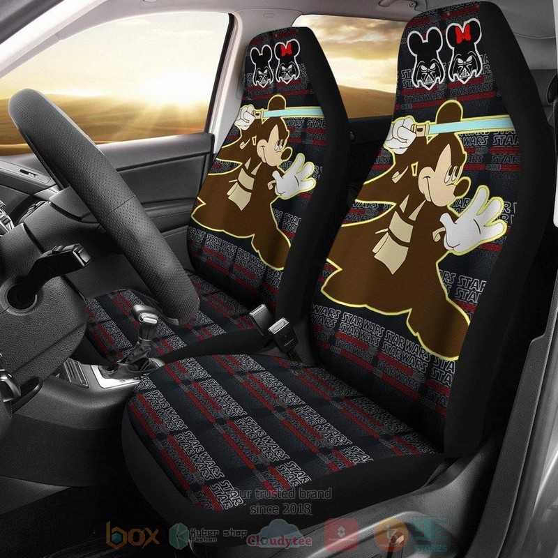 BEST Star Wars Jedi Mickey Lightsaber Car Seat Covers 8