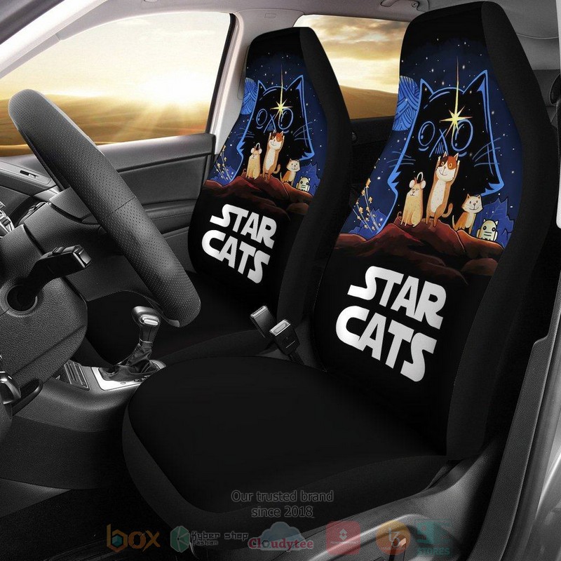 BEST Star Wars Star Cats Fan Art Car Seat Covers 4