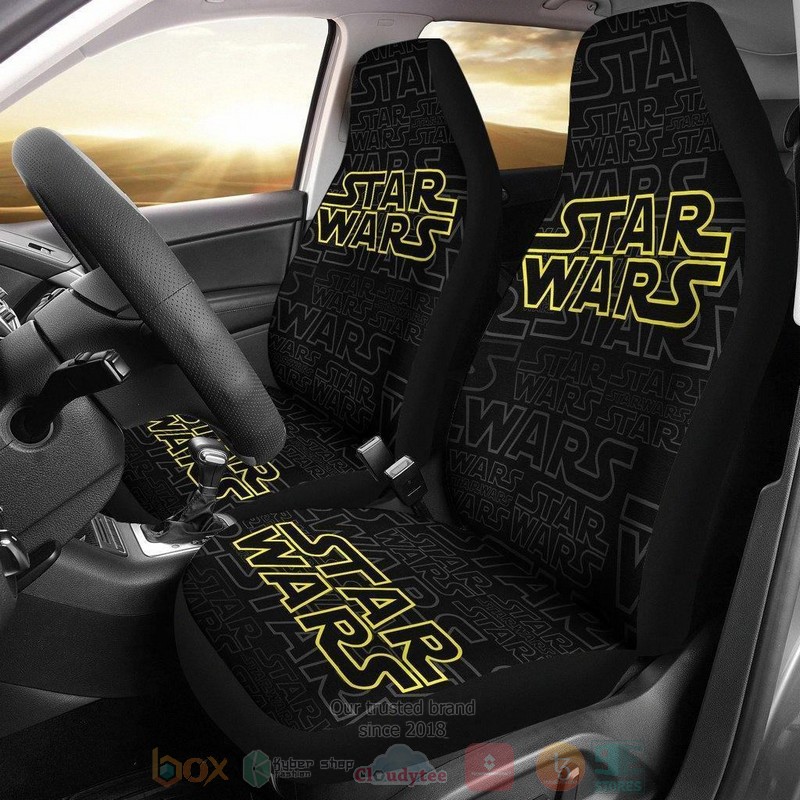 BEST Star Wars Text Patterns Car Seat Covers 9