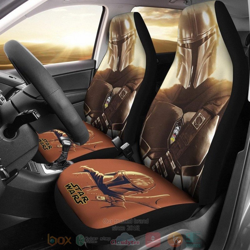 BEST Star Wars The Mandalorian Bounty Hunter Car Seat Covers 8
