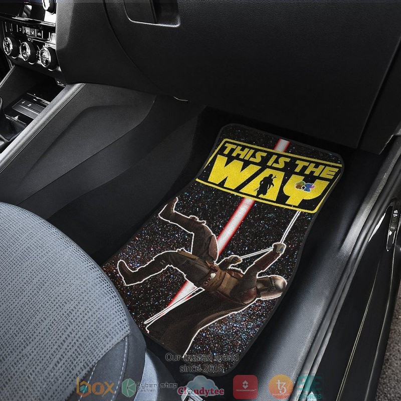 BEST Star Wars This Is The Way Mandalorian Climbing Car Floor Mat 8