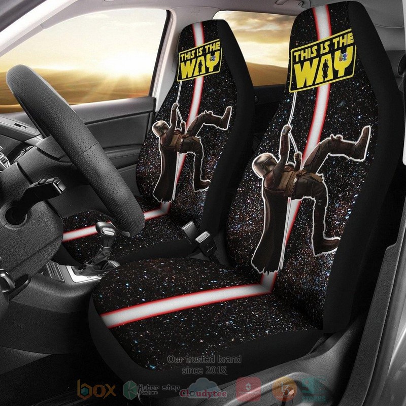 BEST Star Wars This Is The Way Mandalorian Climbing Car Seat Covers 8