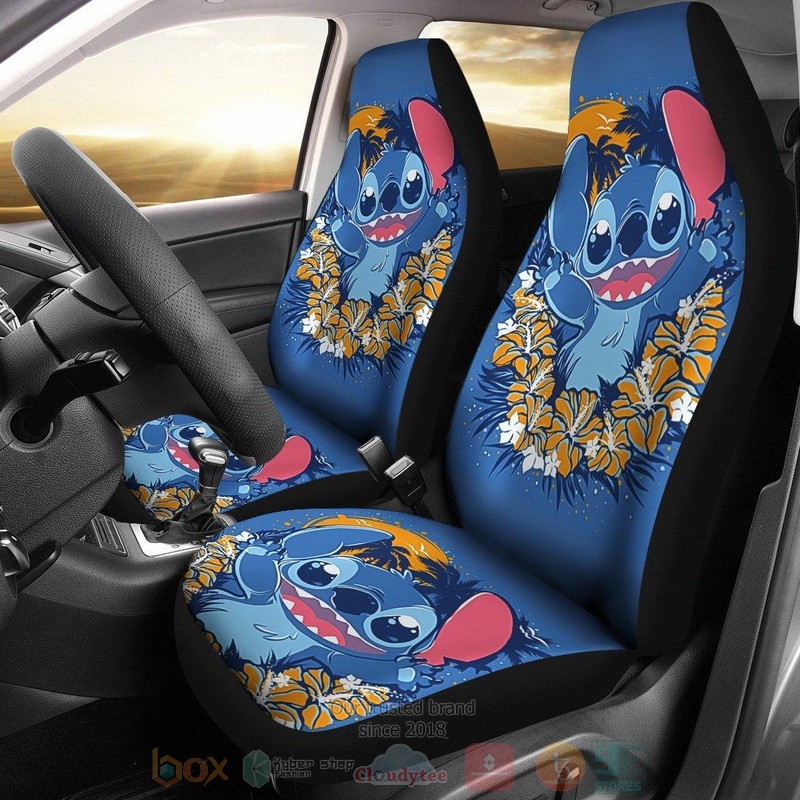 BEST Stitch Cute Disney Cartoon Car Seat Covers 2