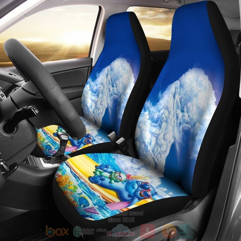 BEST Stitch Disney Cartoon Car Seat Covers 13